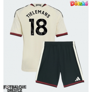 Manchester United Youri Tielemans #18 Dětské Alternativní dres komplet 2026-27 Krátký Rukáv (+ trenýrky)